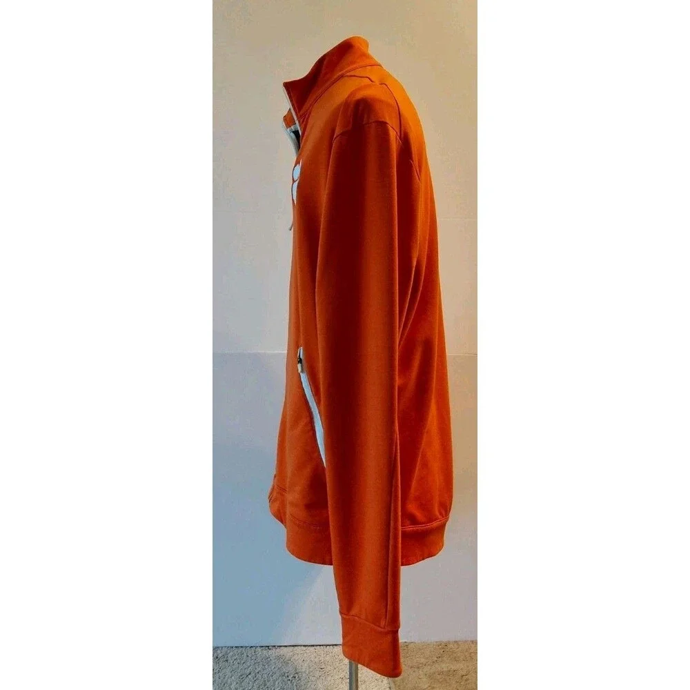 Nike Clemson Tigers Orange Size Large Dri-Fit Full Zip Jacket